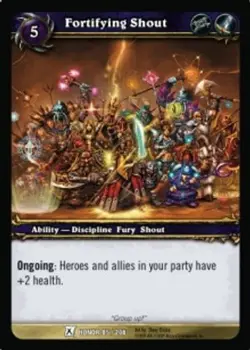 Fortifying Shout - Fields of Honor - World of Warcraft TCG - Image 1