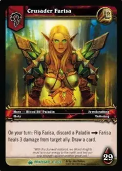 Crusader Farisa - Wrathgate - World of Warcraft TCG - Image 1