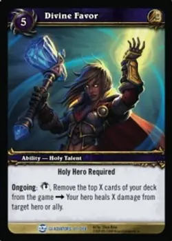 Divine Favor - Blood Of Gladiators - World of Warcraft TCG - Image 1