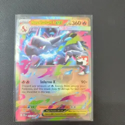Pokemon TCG Mega Charizard X Ex 013/084 Pokemon Play! Stamp - Image 1