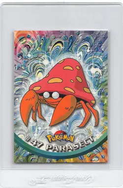 Parasect #47 - BLACK Logo - NON-HOLO - SERIES 1 - TOPPS POKEMON CARD - NM/LP - Image 1