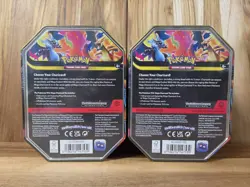 Pokemon TCG - Mega Charizard X and Y ex Tin (Set of 2 Tins) - Brand New Sealed - Image 2