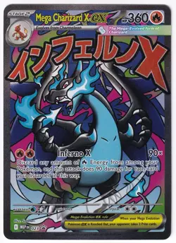 Pokemon TCG Mega Charizard X ex 023 Holo Promo ME: Mega Evolution Promo NM - Image 1