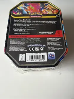 Pokemon TCG Mega Charizard X ex Tin – Factory Sealed – Brand New - Image 3