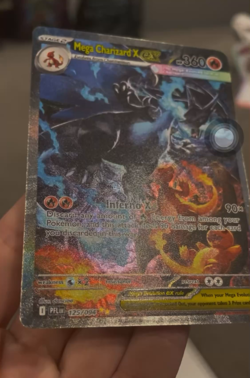 Mega Charizard X EX 125/094 Secret Rare Full Art Holo English Pokemon TCG - Image 2