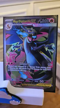 Pokemon TCG Mega Charizard X EX 109/094 Me02 Phantasmal Flames Holo English - Image 2