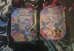 Pokemon TCG: Mega Charizard EX Tin Set (One of each X & Y) - New & Sealed - Image 1