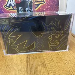 Pokemon TCG Mega Charizard x EX UPC SEALED in acrylic case ￼ - Image 1