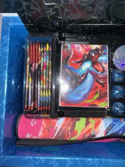 *OPENED* Pokemon TCG: Mega Charizard X Ex Ultra-Premium Collection *NO PROMO - Image 3