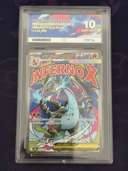 Pokemon TCG Mega Charizard X Ex MA 223/193 Mega Dream Ex Japanese Ace 10 - Image 1