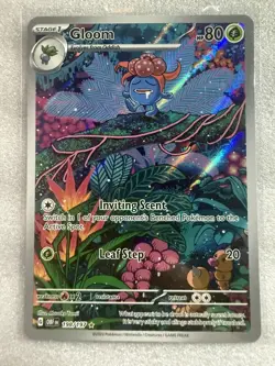 Pokemon TCG Gloom 198/197 SV03 Obsidian Flames Illustration Rare Holo - Image 1