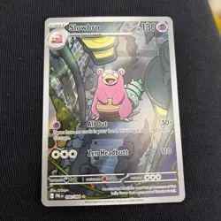 Slowbro IR Illustration Rare 090/084 Pitch Black Card in hand !! Pokemon English - Image 1