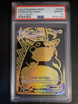 2022 Pokemon Sword & Shield Lost Origin Pikachu Vmax TG29 PSA 10 GEM MT - Image 1
