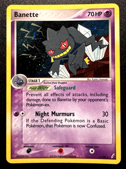 Banette 1/100 EX Crystal Guardians Pokemon Card Holo Foil Rare LP - Image 1