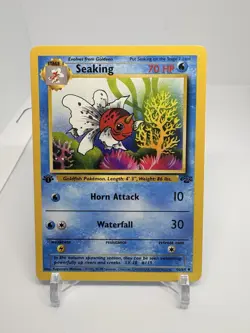Pokemon TCG Seaking 46/64 Jungle Regular 1st Edition Mint/NM Card - Image 1