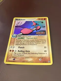 Medicham 34/108 Power Keepers Reverse Holo Pokemon Trading Card Game Stamped - Image 3