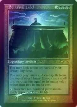 Magic The Gathering Bolas's Citadel FOIL Card 3/5 Promo 2021 WOTC LP - Image 1