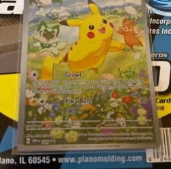 Pokemon TCG Card Pikachu 027 Promo Holo Black Star Paldea Evolved chest NM - Image 2