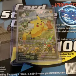 Pokemon TCG Card Pikachu 027 Promo Holo Black Star Paldea Evolved chest NM - Image 5