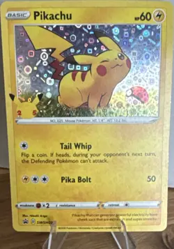 Pikachu SWSH039 Promo Holo Basic 60 HP Pokemon Card English - Image 1
