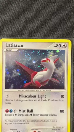 Latias 3/17 Holo POP SERIES 7 Nintendo Pokemon LP Card 💫 DOUBLE SWIRL 💫 - Image 2