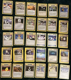 Pokemon TCG Vintage Trainer Assorted Lot Of 30 Cards 1 Holo Computer Error Promo - Image 1