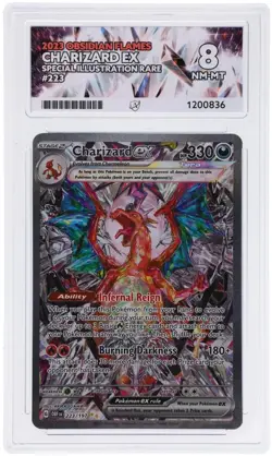 ACE 8 NM-MT Charizard ex 2023 Obsidian Flames 223/197 SIR Card - Image 1