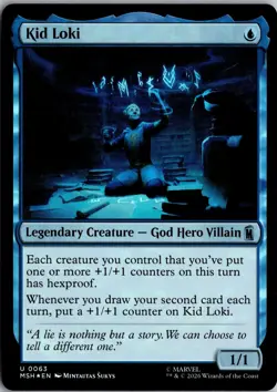Kid Loki 63 Uncommon Marvel Super Heroes Magic: The Gathering Foil Near Mint - Image 1