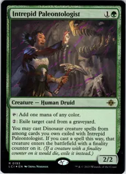 Intrepid Paleontologist 193 The Lost Caverns of Ixalan Foil NM - Image 1