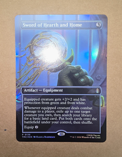 MTG TMC Sword of Hearth and Home (Borderless) #136 Foil NM/M - Image 1