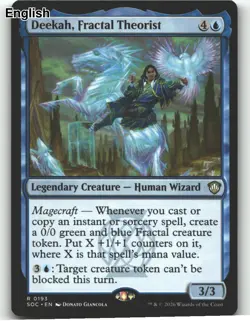 Deekah, Fractal Theorist [SOC - 193] Commander: Secrets of Strixhaven - Image 2