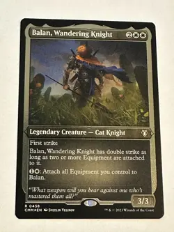 MTG Balan, Wandering Knight Etched Foil NM - Image 1
