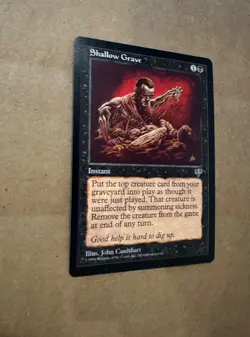 MTG Mirage Shallow Grave Unplayed NM NM+ Magic The Gathering - Image 3