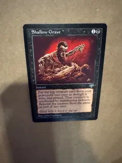 MTG Mirage Shallow Grave Unplayed NM NM+ Magic The Gathering - Image 5