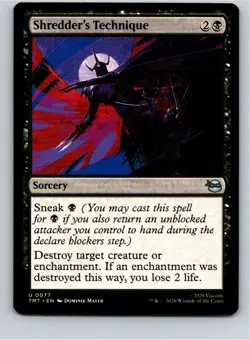 Magic the Gathering Shredder's Technique Teenage Mutant Ninja Turtles MTG - Image 1