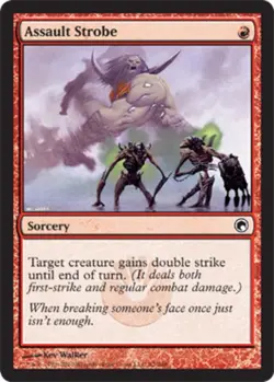 1x Assault Strobe Moderate Play MTG Magic - Kid Icarus - - Image 1