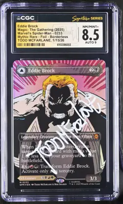 Magic The Gathering Eddie Brock Venom Lethal Protector Signed by Todd McFarlane - Image 1