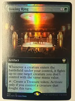 MTG BOXING RING (EXTENDED ART) COMMANDER: STREETS OF NEW CAPENNA 99 FOIL NM - Image 1