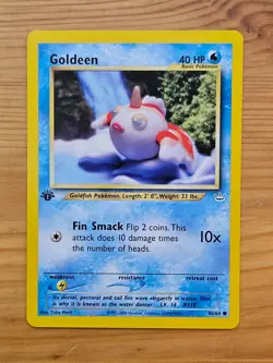 Pokemon TCG Goldeen 45/64 Neo Revelation 1st Edition LP WOTC. - Image 1