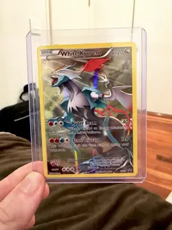POKEMON 2015 WHITE KYUREM XY81 FULL ART BLACK STAR PROMO ULTRA RARE HOLO - Image 1
