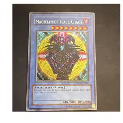Yu-Gi-Oh! Magician of Black Chaos Secret Rare PP01-EN001 Konami 1996 Unlimited - Image 1