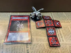 Yu-Gi-Oh! Dungeon Dice Monsters Black Demons Dragon Card Clear - Image 1