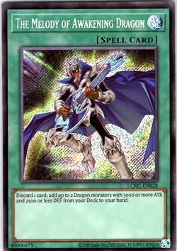 Yugioh The Melody of Awakening Dragon LCKC-EN028 Secret Rare Unlimited NM - Image 1