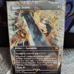MTG Final Fantasy English Buster Sword Borderless 0351 Non-Foil - Image 1