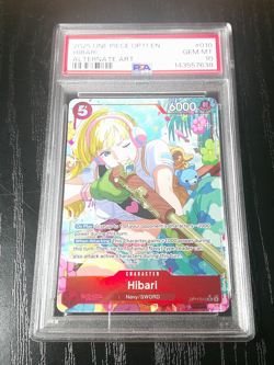 One Piece En Hibari Alternate Art OP11-010 PSA 10 Gem Mint - Image 1