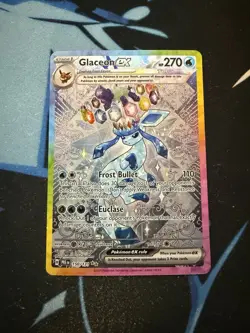 Pokemon Glaceon ex 150/131 SV Prismatic Evolutions Holo SIR English NM - Image 1