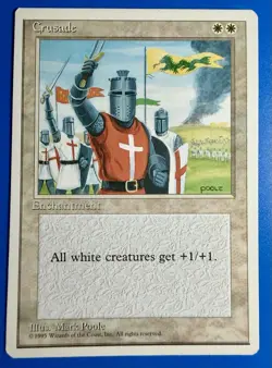 1 BANNED MTG Magic The Gathering Crusades | Fourth Edition 4ED | NM - Image 1