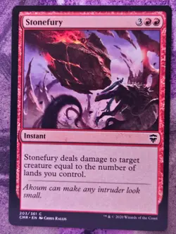 Stonefury 203 Common Commander Legends Magic: The Gathering Moderately Played - Image 1