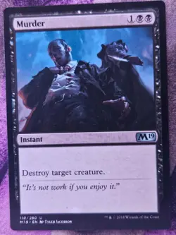 Murder 110 Uncommon Core Set 2019 Magic: The Gathering Moderately Played - Image 1