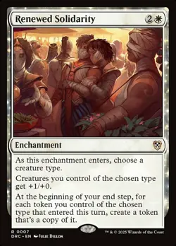 MTG Renewed Solidarity, NM-Mint, English Commander: Aetherdrift - Image 1
